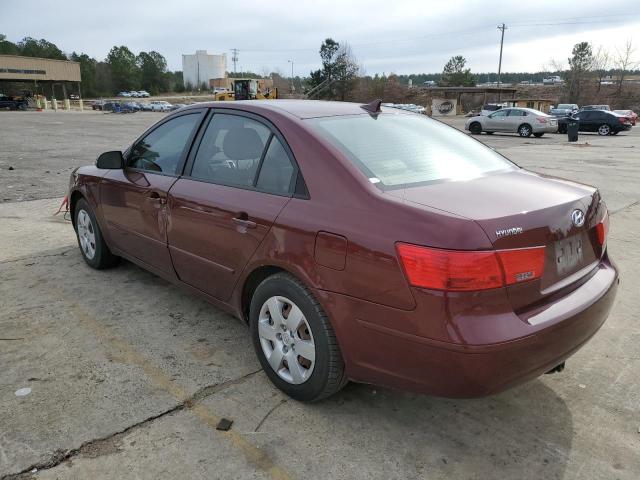 5NPET46C29H536597 - 2009 HYUNDAI SONATA GLS BURGUNDY photo 2