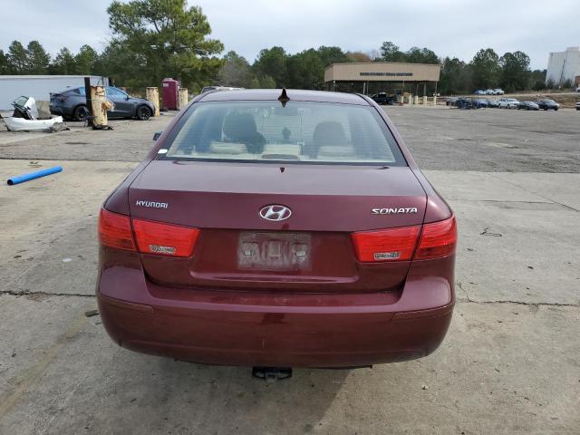 5NPET46C29H536597 - 2009 HYUNDAI SONATA GLS BURGUNDY photo 6