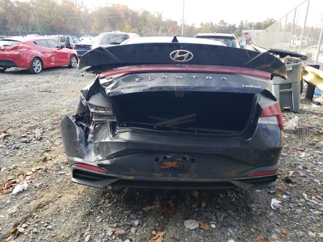 KMHLP4AG4MU072325 - 2021 HYUNDAI ELANTRA LIMITED BLACK photo 6