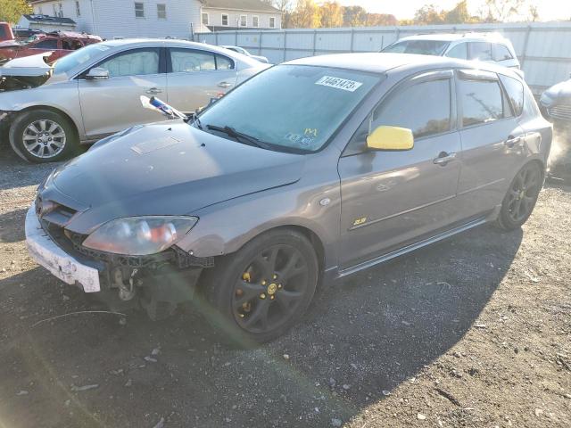 JM1BK344081174450 - 2008 MAZDA 3 HATCHBACK GRAY photo 1