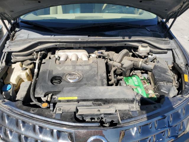 JN8AZ08W16W502528 - 2006 NISSAN MURANO SL GRAY photo 12