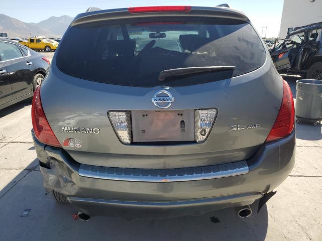 JN8AZ08W16W502528 - 2006 NISSAN MURANO SL GRAY photo 6