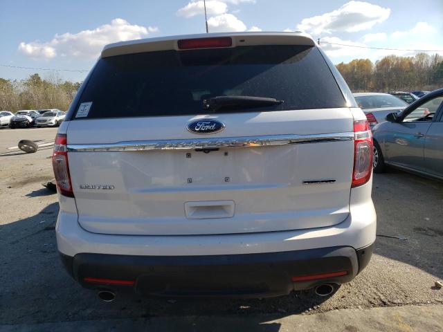 1FM5K7F84FGA10385 - 2015 FORD EXPLORER LIMITED WHITE photo 6