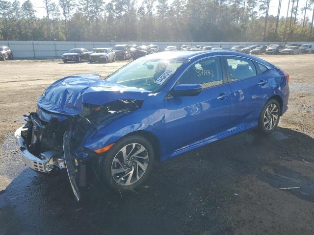 2HGFC2F71HH566825 - 2017 HONDA CIVIC EX BLUE photo 1