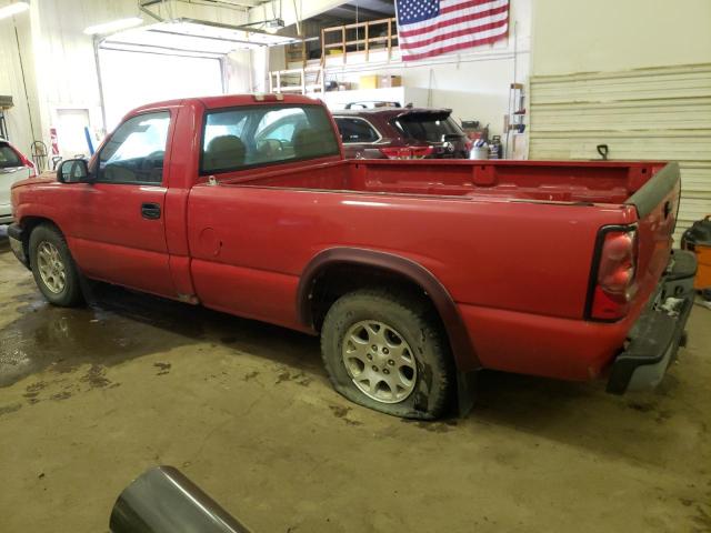 1GCEC14X97Z141486 - 2007 CHEVROLET SILVERADO C1500 CLASSIC RED photo 2