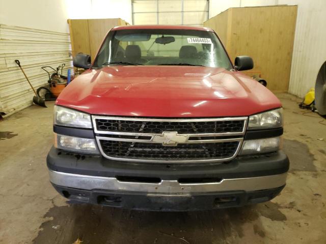 1GCEC14X97Z141486 - 2007 CHEVROLET SILVERADO C1500 CLASSIC RED photo 5