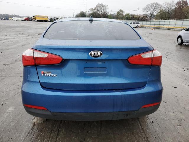 KNAFX4A63E5060569 - 2014 KIA FORTE LX BLUE photo 6