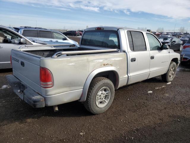 1B7HL38X92S637974 - 2002 DODGE DAKOTA QUAD SPORT SILVER photo 3