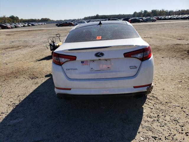 5XXGR4A66DG222108 - 2013 KIA OPTIMA SX WHITE photo 6