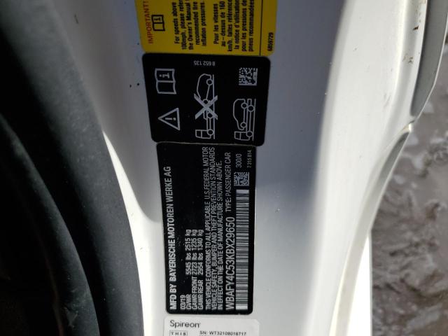 WBAFY4C53KBX29650 - 2019 BMW M850XI WHITE photo 14