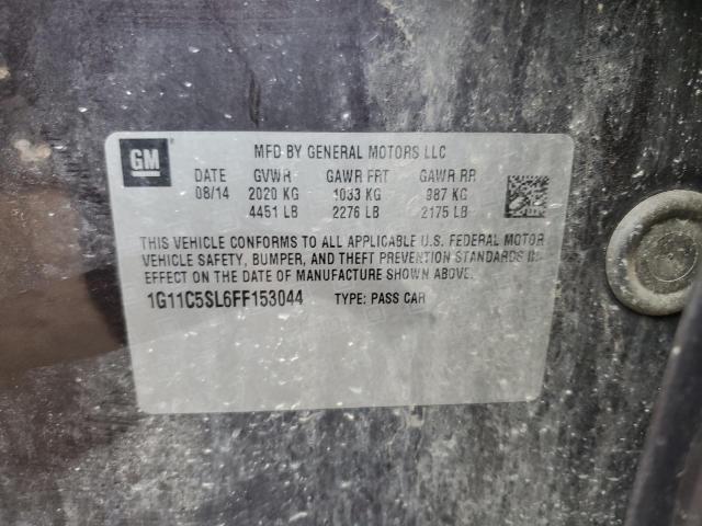 1G11C5SL6FF153044 - 2015 CHEVROLET MALIBU 1LT GRAY photo 12