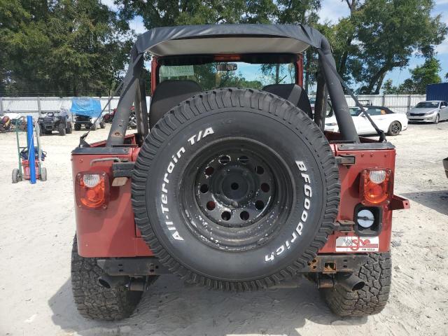 1JCCM87A6FT183893 - 1985 JEEP JEEP CJ7 RED photo 6