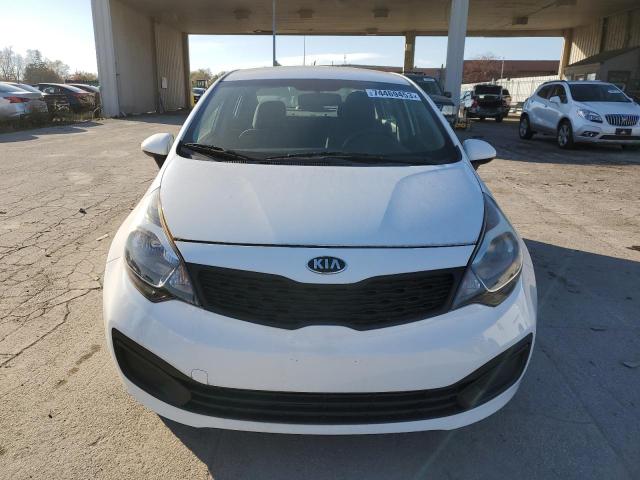 KNADM4A32D6268179 - 2013 KIA RIO LX WHITE photo 5