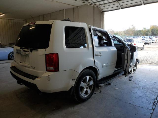 5FNYF3H61BB033993 - 2011 HONDA PILOT EXL WHITE photo 3