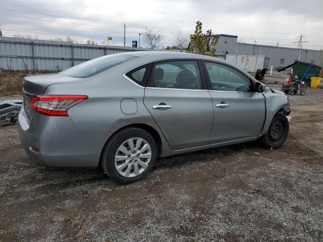 3N1AB7APXEL660336 - 2014 NISSAN SENTRA S SILVER photo 3