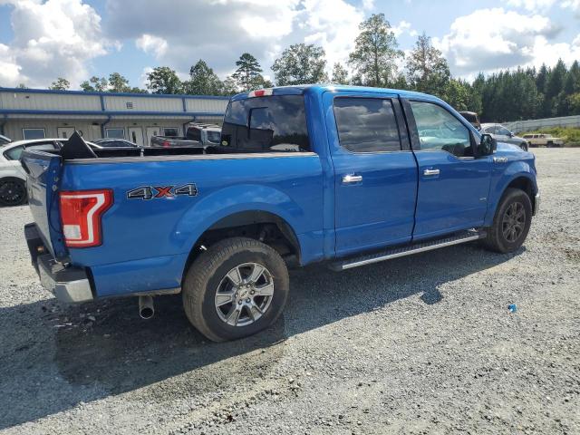 1FTEW1EG0FFA08623 - 2015 FORD F150 SUPERCREW BLUE photo 3