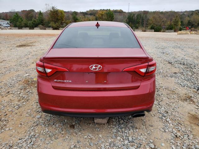 5NPE24AF7HH467988 - 2017 HYUNDAI SONATA SE RED photo 6