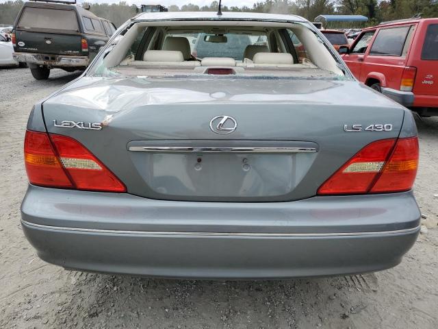 JTHBN30F630117780 - 2003 LEXUS LS 430 SILVER photo 6