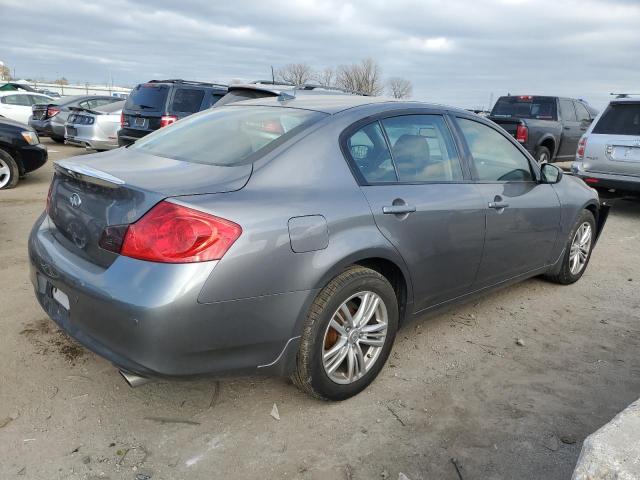 JN1CV6AR2DM358474 - 2013 INFINITI G37 GRAY photo 3