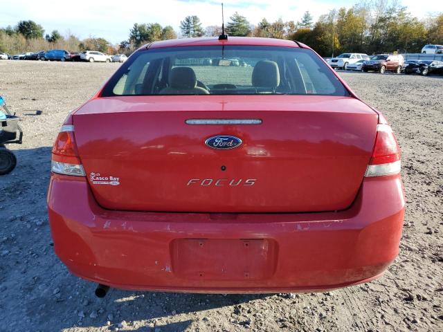 1FAHP34N38W282753 - 2008 FORD FOCUS S/SE RED photo 6
