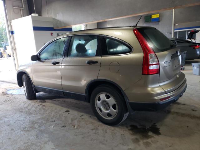 5J6RE3H38BL041710 - 2011 HONDA CR-V LX BEIGE photo 2