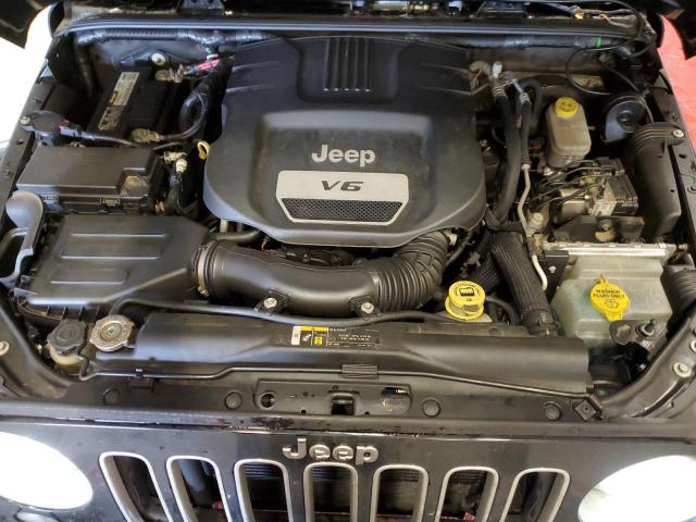 1C4AJWBGXJL891204 - 2018 JEEP WRANGLER SAHARA BLACK photo 12