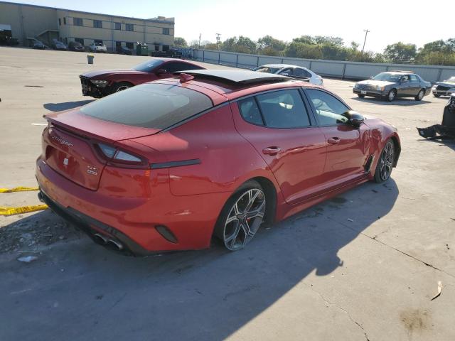 KNAE55LC6J6022090 - 2018 KIA STINGER GT2 RED photo 3