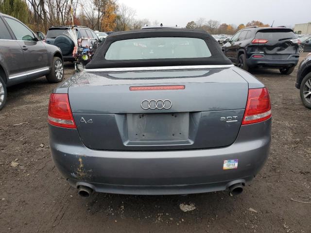 WAUDF48H98K002859 - 2008 AUDI A4 2.0T CABRIOLET QUATTRO BLUE photo 6