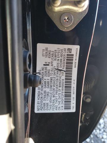 2HGFC2F81KH585018 - 2019 HONDA CIVIC SPORT 黑色 照片 12
