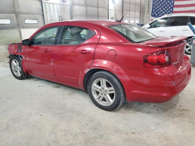 1C3CDZCB9CN167729 - 2012 DODGE AVENGER SXT RED photo 2