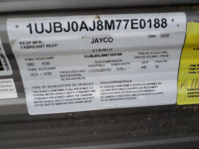 1UJBJ0AJ8M77E0188 - 2021 JYFL MOTORHOME GRAY photo 10