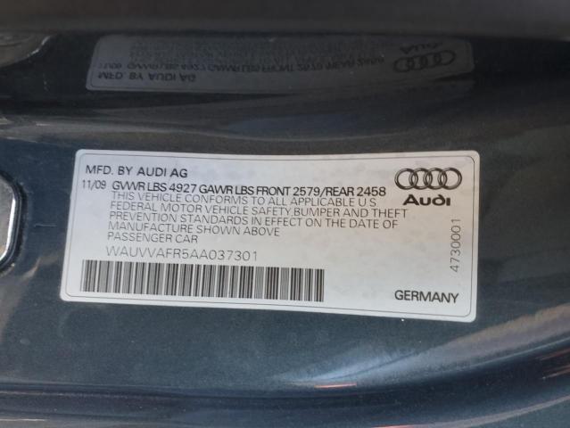 WAUVVAFR5AA037301 - 2010 AUDI S5 PRESTIGE BLUE photo 13