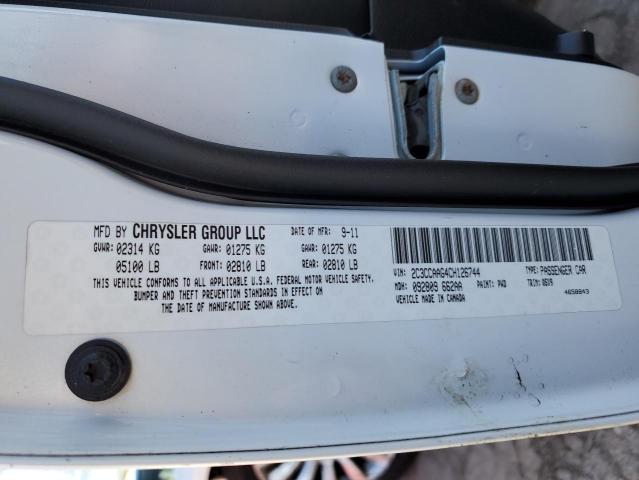 2C3CCAAG4CH126744 - 2012 CHRYSLER 300 WHITE photo 13