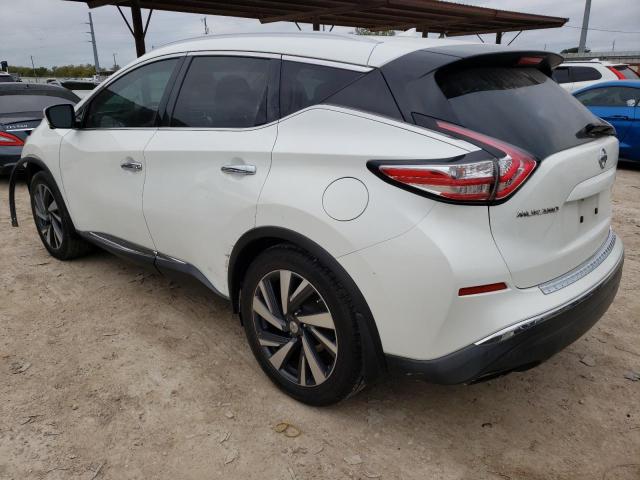 5N1AZ2MG1FN266874 - 2015 NISSAN MURANO S WHITE photo 2