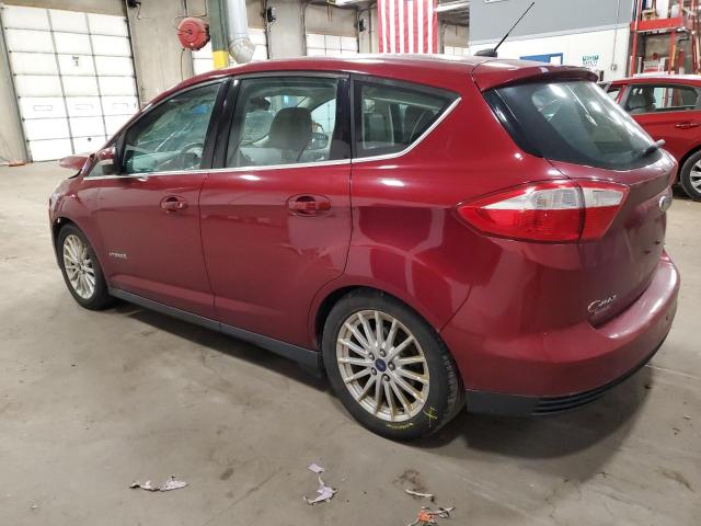 1FADP5BU0EL504893 - 2014 FORD C-MAX SEL MAROON photo 2