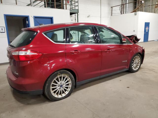 1FADP5BU0EL504893 - 2014 FORD C-MAX SEL MAROON photo 3