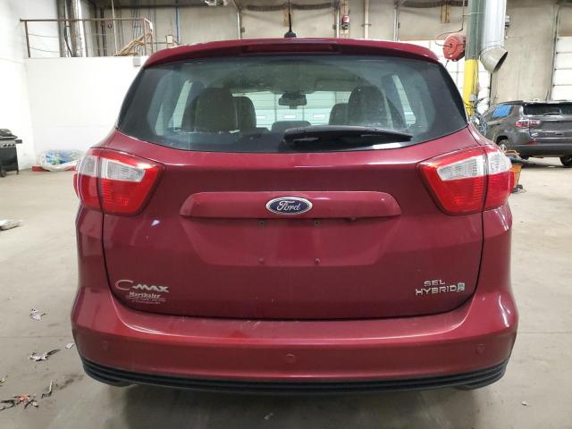 1FADP5BU0EL504893 - 2014 FORD C-MAX SEL MAROON photo 6