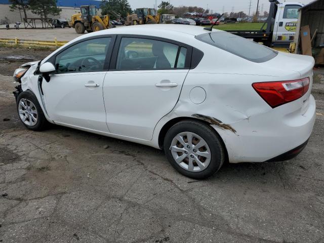 KNADM4A38F6435292 - 2015 KIA RIO LX WHITE photo 2