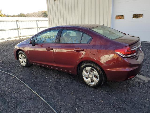 19XFB2F53FE297610 - 2015 HONDA CIVIC LX MAROON photo 2