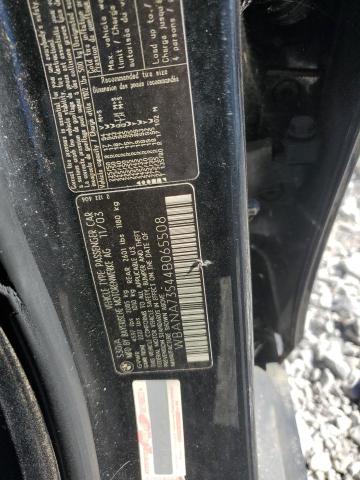 WBANA73544B065508 - 2004 BMW 5 SERIES I Noir photo 12