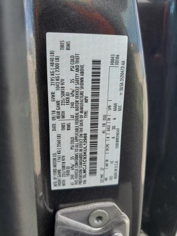 5LMCJ1C93KUL12988 - 2019 LINCOLN MKC GRAY photo 13