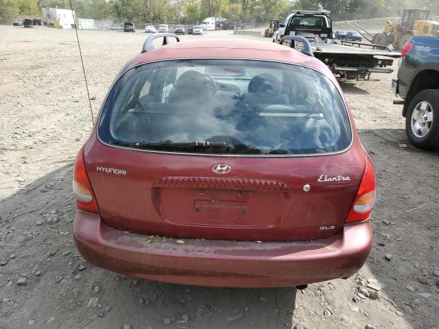 KMHJW35F0XU129498 - 1999 HYUNDAI ELANTRA GLS MAROON photo 6