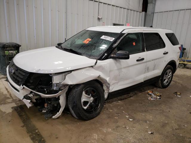 1FM5K8AR8JGB81011 - 2018 FORD EXPLORER POLICE INTERCEPTOR Weiß Foto 1