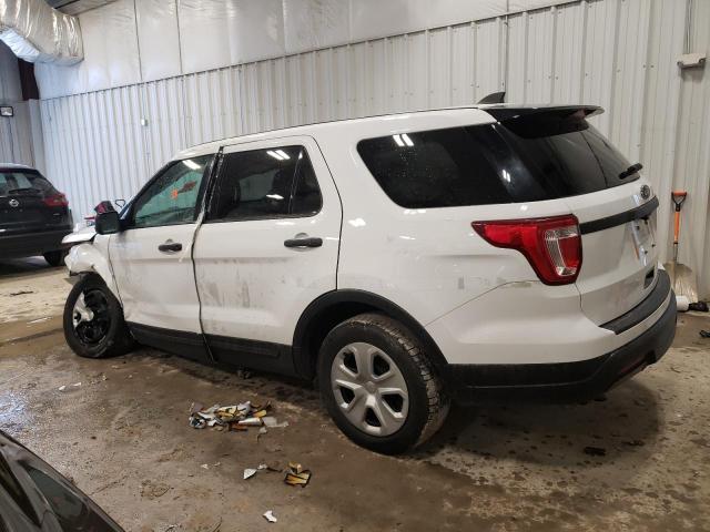 1FM5K8AR8JGB81011 - 2018 FORD EXPLORER POLICE INTERCEPTOR Weiß Foto 2