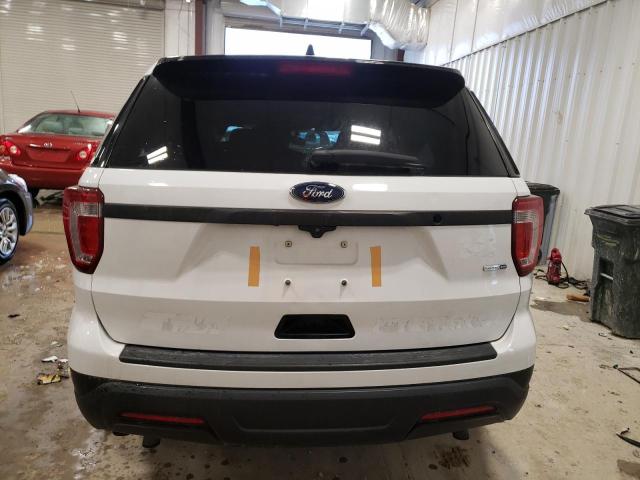 1FM5K8AR8JGB81011 - 2018 FORD EXPLORER POLICE INTERCEPTOR Weiß Foto 6