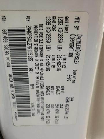 2A4GP54L27R125135 - 2007 CHRYSLER TOWN & COU TOURING 白色 照片 13