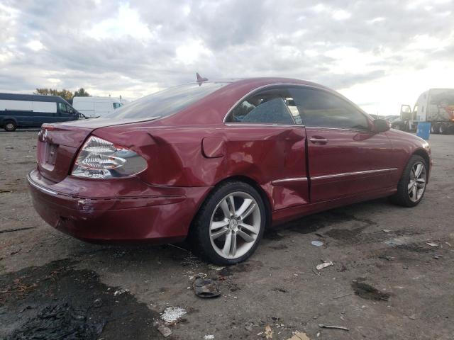 WDBTJ56H17F214103 - 2007 MERCEDES-BENZ CLK 350 MAROON photo 3