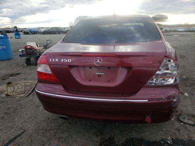 WDBTJ56H17F214103 - 2007 MERCEDES-BENZ CLK 350 MAROON photo 6