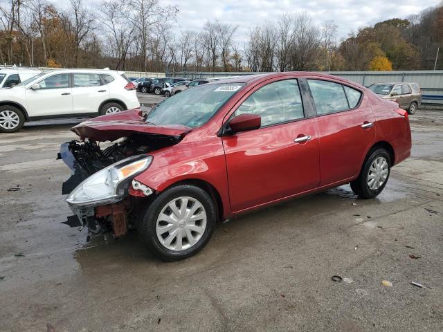 3N1CN7AP9KL815793 - 2019 NISSAN VERSA S RED photo 1