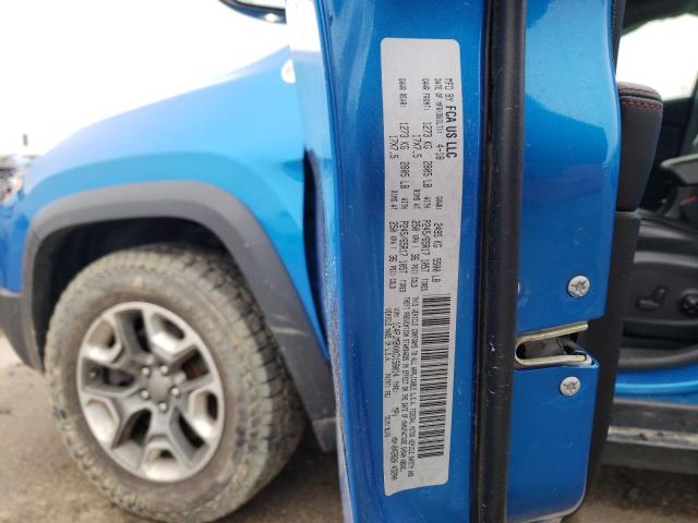 1C4PJMBNXKD158014 - 2019 JEEP CHEROKEE TRAILHAWK BLUE photo 12